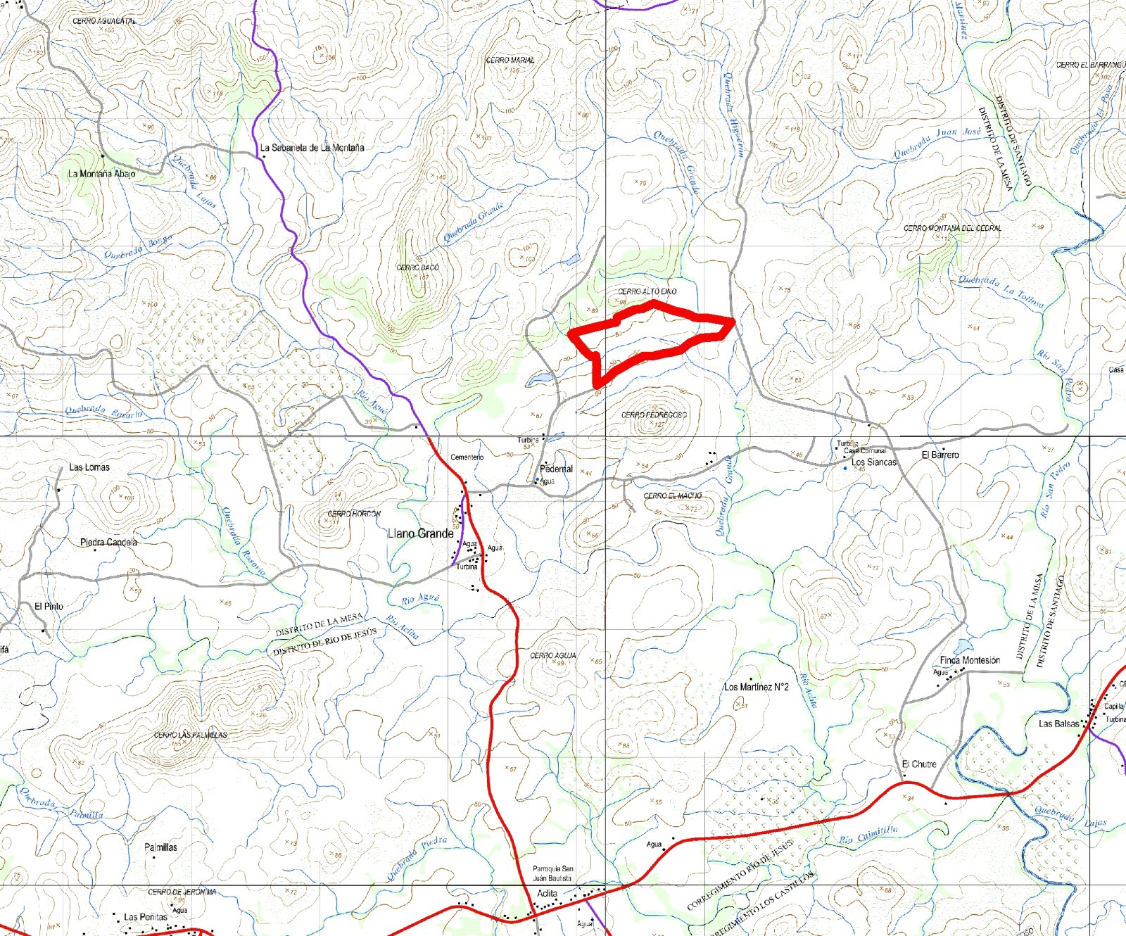 Imagen 4 – ubicación detallada de Cerro Pedregoso